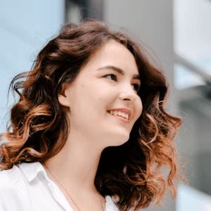 Woman smiling